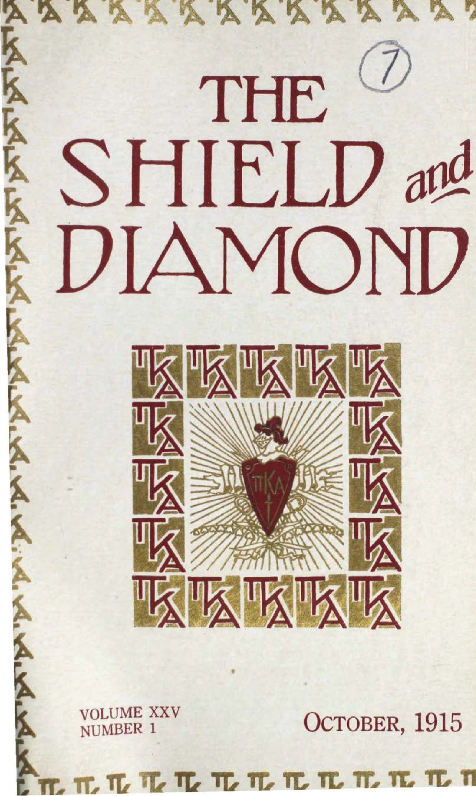 Shield and Diamond, Vol. 25, No. 1, October 1915